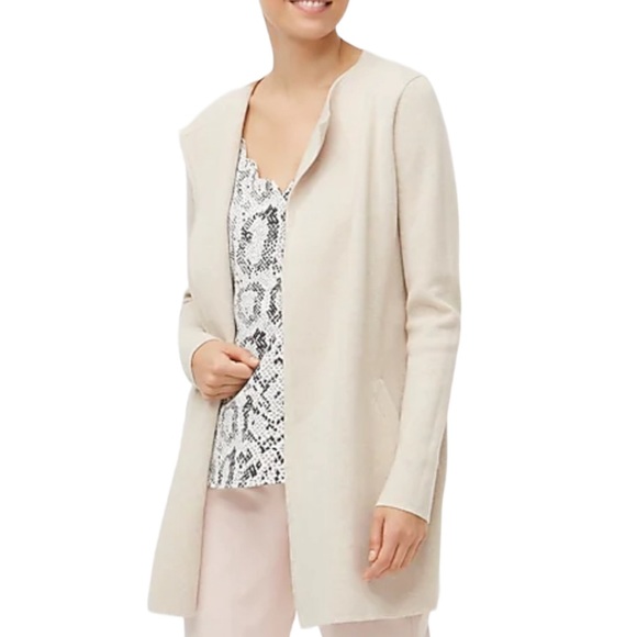 J. Crew Factory Sweaters - J. Crew Factory | Vanessa Sweater Jacket | Heather Oatmeal | Size XL